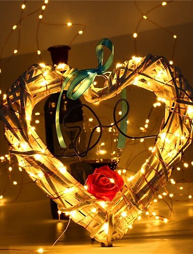  elegante Hochzeitsempfangsparty, 50 Stück, 3 Modi, Kupferdraht, LED-Lichterkette, Mini-Girlande, 2 m, CR2032-Batterie, Lichterkette, Weihnachtsbaum, Neujahr, Hochzeitsfeier, Geschenkdekor