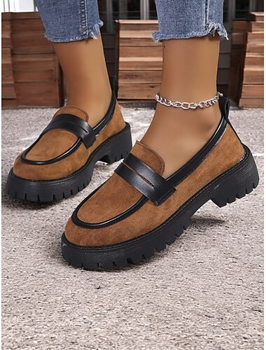  mocassins femininos com estampa de leopardo - sapatos de camurça com sola resistente, perfeitos para estilos casuais e de rua