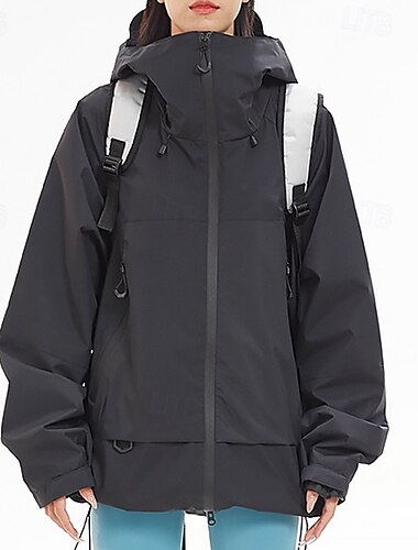  Herren Damen Soft Shell Jacke Wanderjacke Draussen Windundurchlässig Wasserdicht Leichte Jacke Windbreaker-Jacke Reisen Schwarz Purpur Orange Grün Beige