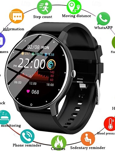 ZL02C Pro Montre Connectée Femme Appel Bluetooth Répondre Cadran 1.28 pouces IA Voix Suivi de Fitness Mode Montre Intelligente pour Hommes Femmes