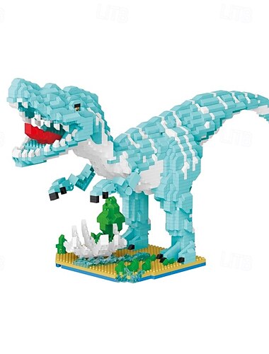  Jurassic Dinosaur Micro Building Blocks 2286pcs Baryonyx DIY Mini Diamond Blocks Bricks Toy Dinosaur for Boys Age 8-12 9 10 11 12 13 14 15 16 Teens Adults