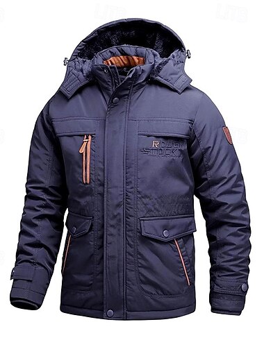  Herren Hoodie Jacke Fleecejacke für Wanderer Winter Draussen warm Fleece-Futter Vliesjacken Voller Reißverschluss Klettern Camping / Wandern / Höhlenforschung Reisen Schwarz Armeegrün Marinenblau