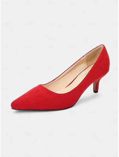  Zapatos de tacón de aguja con punta puntiaguda de ante verde esmeralda para mujer: zapatos elegantes para la oficina o para fiestas