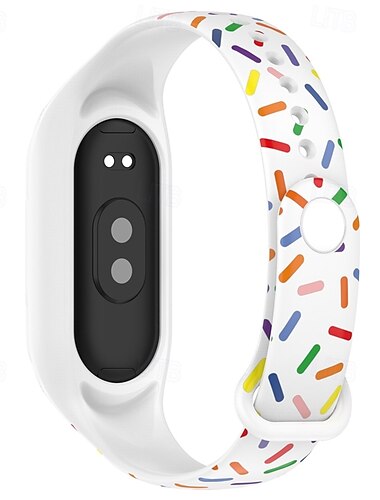  Smartwatch-Band Kompatibel mit Xiaomi Mi-Band 8 Smartwatch Gurt Verstellbar Solo-Loop Sportarmband Ersatz Armband