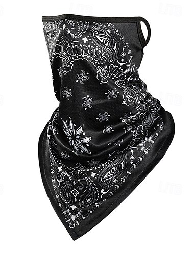  Halsmanschette Halsrohr Bandana Sportschal Gesichtsmaske Graphic Sonnenschutz Windundurchlässig Weich Komfortabel Fahhrad / Radsport Rot Schwarz+Grau Schwarz Weiß für Herren Damen Erwachsene Reisen
