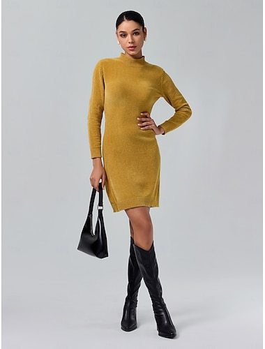  Robe pull mi-longue en chenille Urban Cleanfit