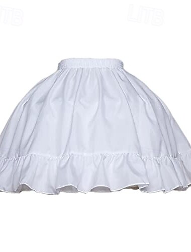  Rococo Victorienne Princesse Jupe à cerceaux Sous jupe Jupe en tulle Couleur Unie Femmes Mascarade Événement / Fête Bal de promo Adulte Jupe