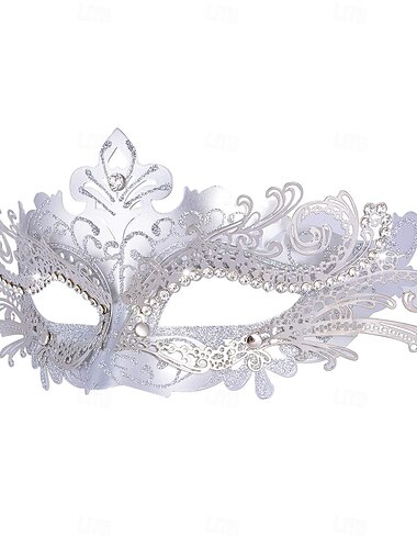  Phantom der Oper ca. 1,50 m breites Doppelbett Karnevalsmaske Venezianische Maske Columbina Erwachsene Damen Halbes Gesicht Party Maskerade Karneval von Venedig Halloween Karneval Einfaches