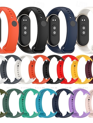  Smart Watch Band Συμβατό με Xiaomi Mi Band 8 Εξυπνο ρολόι Λουρί Ρυθμιζόμενο Solo Loop Αθλητικό Μπρασελέ Αντικατάσταση Περικάρπιο