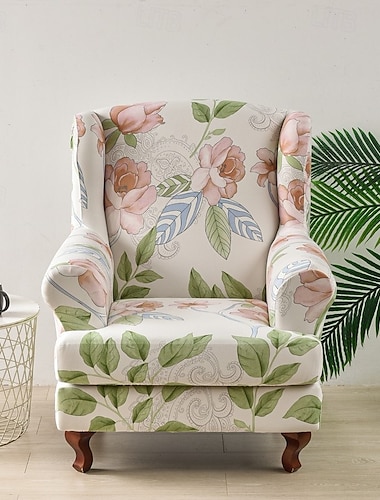  stretch bedrukte wingback stoelhoes duurzame en elastische hoes met stijlvol printontwerp perfect voor het beschermen en opfrissen van uw wingback stoel ideaal voor thuisdecoratie