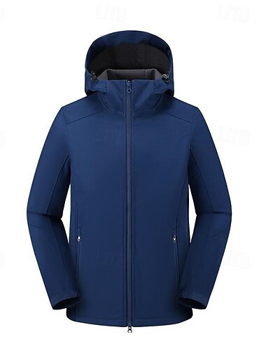  Herren Damen Soft Shell Jacke Wanderjacke Winter Draussen Windundurchlässig Wasserdicht Leichte Jacke Windbreaker-Jacke Reisen Schwarz Rot Marinenblau Braun Khaki