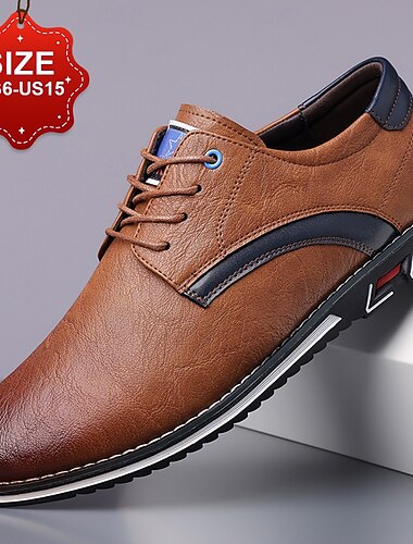 Zapatos casuales marrones con cordones para hombre: zapatillas cómodas para uso diario con detalles negros y suela texturizada