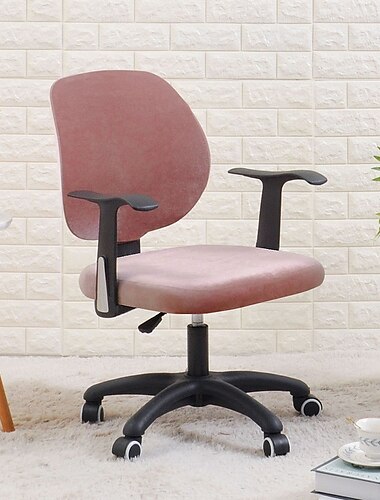  Samtbezug für Bürostühle, weicher und luxuriöser Schonbezug, perfekt zum Schutz und zur Verschönerung Ihres Bürostuhls, verleiht Ihrer Arbeitsplatzeinrichtung einen Hauch von Eleganz und Komfort