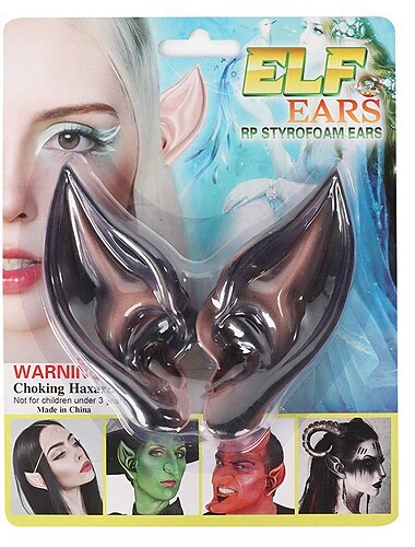 Elf Wróżka Strój karnawałowy Ear Cuffs Dla dorosłych Męskie Damskie zabawny kostium Impreza Karnawał Mardi Gras Łatwy kostium karnawałowy