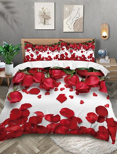  fiori farfalle piante fiori stampe set di tre pezzi piumone per camera da letto hotel camera degli ospiti biancheria da letto set comodo 1 set piumone 2 federe set letto matrimoniale set da 2 pezzi