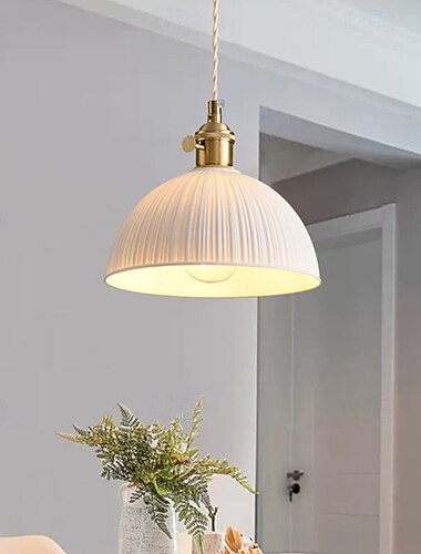  hanglampen uit het midden van de eeuw melkachtig glas hanglamp geborsteld messing kroonluchter rustieke koepel kleine hanglamp 19cm 85-265v