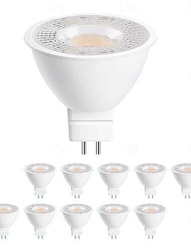 10 шт. регулируемая лампа mr16 прожектор lampada led ac/dc 12v bombillas прожектор заменить 50w галогенную лампу home derection