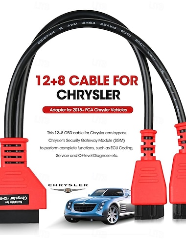  оригинальный адаптер obd2 для chrysler 12 &8 разъем кабеля программирования обходной шлюз протокольный кабель