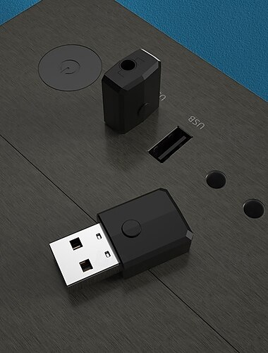  Bluetooth 5.0-Empfänger fürs Auto, Bluetooth-AUX-Adapter mit Geräuschunterdrückung, Bluetooth-Musikempfänger für Stereoanlage zu Hause/kabelgebundene Kopfhörer/Freisprecheinrichtung, 16 Stunden