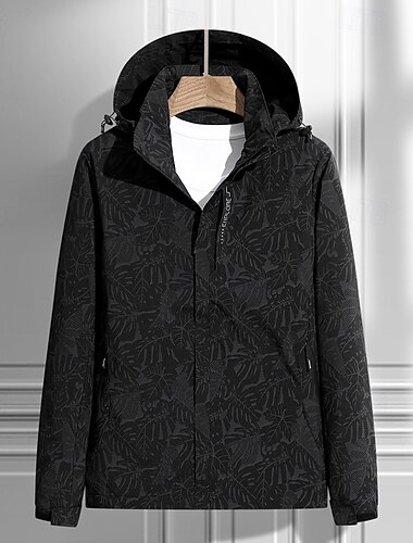  Herren Soft Shell Jacke Wanderjacke Draussen camuflaje Windundurchlässig Wasserdicht Windbreaker-Jacke Reisen Schwarz Elfenbein Rot Dunkelblau