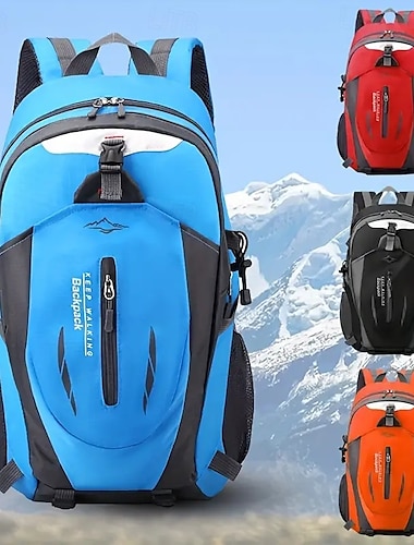  20-35 L Mochilas de Senderismo Mochila Cremallera Multi bolsillo - Listo para vestir Duradero Al aire libre Senderismo Cámping Militar Nailon Negro Rojo Azul