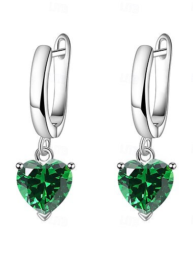  Pendientes de aro clásicos con forma de corazón, joyería en blanco, amarillo y rojo para bodas, fiestas y San Valentín
