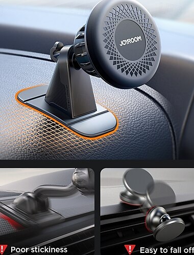  Dashboard Telefoonhouder Roteerbaar Magnetisch Telefoon houder voor Automatisch Dashboard Compatibel met: Alle mobiele telefoons Mobiele telefoonaccessoire