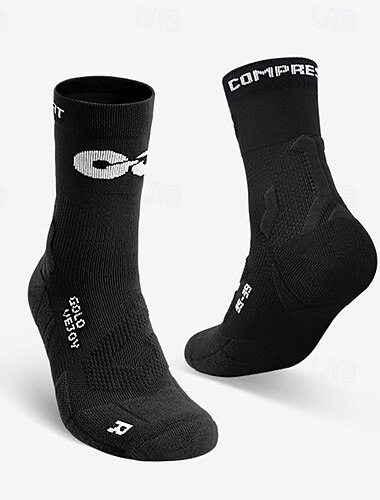  Calcetines Deportivos Calcetines para correr 1 Par Bloque de Color Hombre Calcetines Calcetines de compresión A prueba de resbalones Transpirable Reductor del Sudor Cómodo Entrenamiento de gimnasio