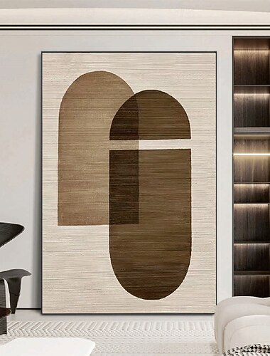  wabi sabi käsintehty setti 2 beigeä maalaussetti, 2 kpl beige minimalistinen maalaus beige ja valkoinen minimalistinen maalaussarja 2 kpl beige harmaa maalaus seinätaide öljymaalaus