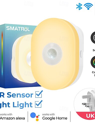  tuya wifi lit human body induction mała lampka nocna multi-gear ściemnianie domowe lampka nocna kontrola lampka sypialna kompatybilna z alexa google home