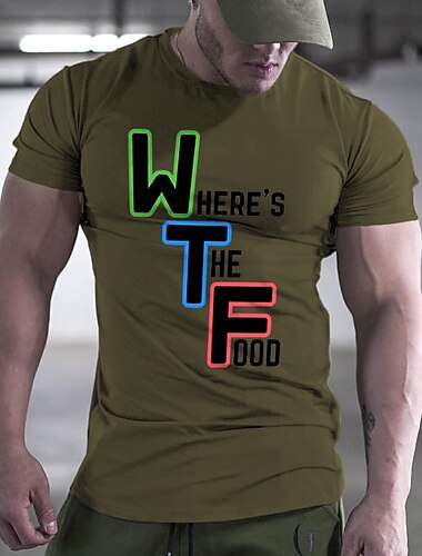  Ανδρικό Γενικό Προσβλητικό Αστείο Σλανγκ T-shirt Μπλούζα Κοντομάνικη T-shirt 3D Εκτύπωση Μπλούζα Crew Neck Μόδα Καθημερινή Street Καθημερινή Λίμνη Μπλε Λευκό Κόκκινο Καλοκαίρι Άνοιξη Ένδυμα Ρούχα S M