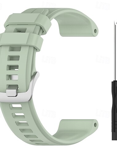  Uhrenarmband für Garmin Garmin-Instinkt Silikon Ersatz Gurt mit Entfernungswerkzeug Verstellbar Sportarmband Armband