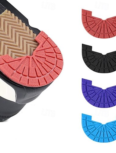  antislip hielkussentjes voor schoenen – duurzame rubberen zoolbeschermers voor verbeterde tractie en comfort, ideaal voor schoenreparatie en maatwerk, verkrijgbaar in meerdere kleuren