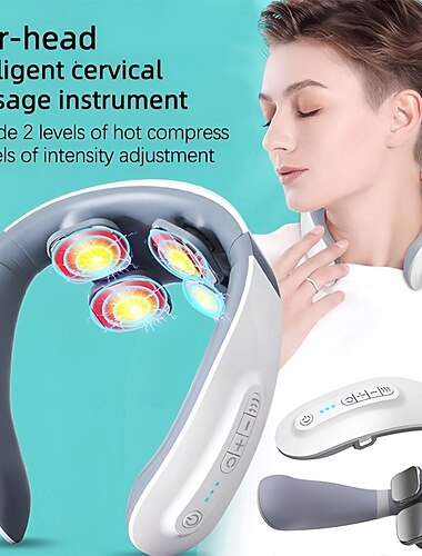  Elektromos Nyakmasszírozó Többféle Móddal Nyaki Fájdalom Enyhítésére Mini Masszázs Eszköz Otthoni Használatra Valentin-napi Ajándék