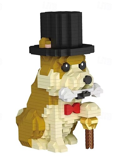  マイクロミニブロック犬シリーズペット犬動物モデルセット - 子供と大人への組み立てとペットのおもちゃのギフト