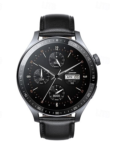  Joyroom JR-FC2 Pro Smartwatch 1.46 Zoll Smartwatch Fitnessuhr Bluetooth Schrittzähler AktivitätenTracker Schlaf-Tracker Kompatibel mit Android iOS Damen Herren Langer Standby Freisprechanlage