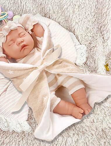  Poupée bébé de 12 pouces avec berceau de sommeil douxPoupée Reborn Alive comprenant des vêtements et des accessoiresBiberonsPremières poupées bébé pour les tout-petits de 36 mois et plus