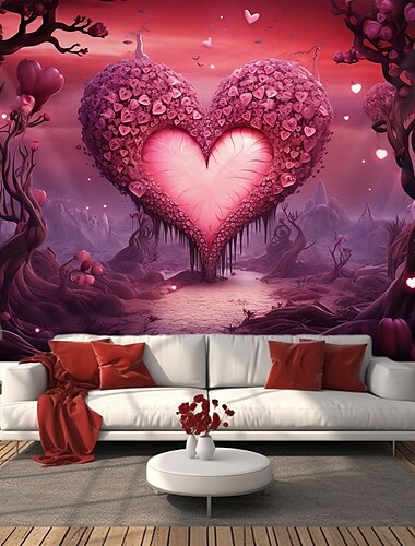  Huwelijks Decoraties Achtergrond Foto Muur Hangend Groot Wandtapijt Kunst Muurschildering Decor Deken Gordijn Thuis Slaapkamer Woonkamer Decoratie Hart