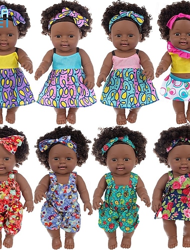  poupées bébé reborn noires réalistes - poupées nouveau-nées réalistes américaines noires de 12 pouces