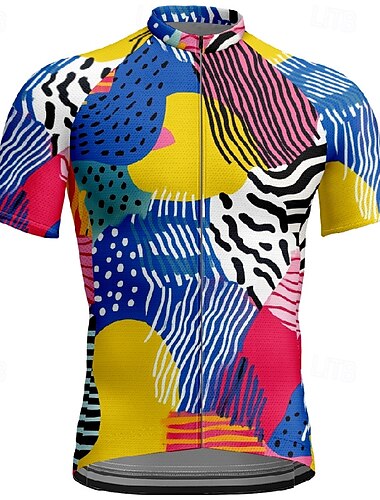  Homens Camisa para Ciclismo Manga Curta Moto Camiseta Camisa / Roupas Para Esporte com 3 bolsos traseiros Ciclismo de Montanha Respirável Secagem Rápida Design Anatômico Capilaridade Vermelho Vinho