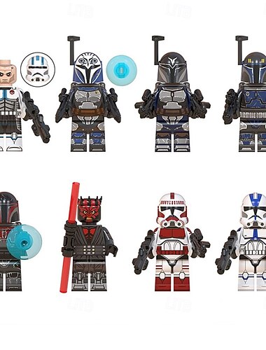  8 stuks/set anime mini-actiefiguren bouwstenen bo katan miniatuurbeeldjes speelgoed