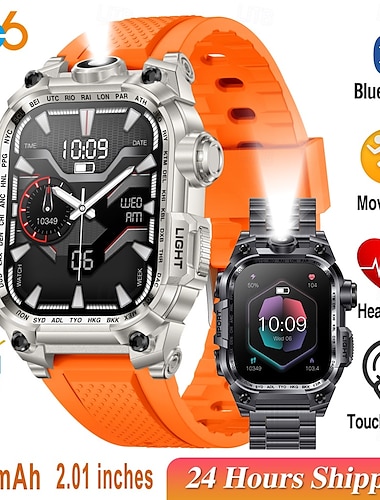  696 i121 Reloj inteligente 2.01 pulgada Pulsera inteligente Bluetooth Podómetro Recordatorio de Llamadas Seguimiento del Sueño Compatible con Android iOS Hombre Llamadas con Manos Libres Recordatorio