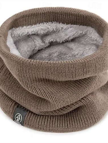  Bragas Hombre Mujer Polaina de cuello Tubo de cuello Portátil Resistente al Viento Templado para Pesca Playa Camping / Senderismo / Espeleología Color sólido Poliéster Invierno Otoño