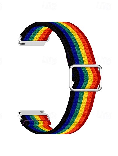  Uhrenarmband für Samsung Galaxy Watch Active 2 40/44mm „Aktiv 40 mm" ansehen Nylon Ersatz Gurt Dehnbar Verstellbar Solo-Loop Armband