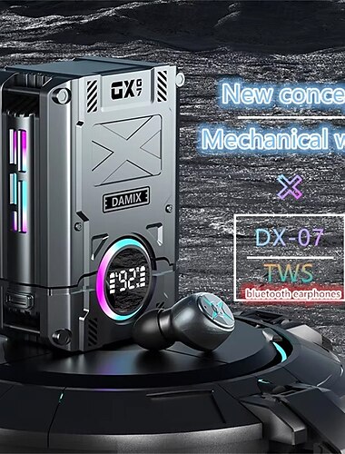  dx-07 tws беспроводные bluetooth 5.3 наушники вкладыши hd call стерео спортивные водонепроницаемые гарнитуры с микрофоном для всех смартфонов