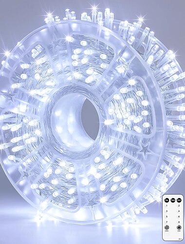  50m 100M Lichterketten 400-800 LEDs EL 5mm 1 13 Fernbedienung 1 Stück Warmweiß Kühles Weiß Lila Kreative Lichterketten Weihnachtsbeleuchtung Halloween Party Urlaub 31 V