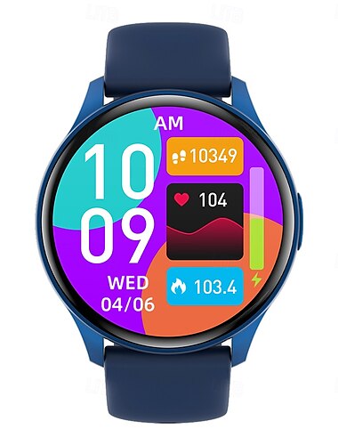  696 ZW60 Smartwatch 1.43 Zoll Smart-Armband Bluetooth Schrittzähler Anruferinnerung Schlaf-Tracker Kompatibel mit Android iOS Damen Herren Freisprechanlage Nachrichterinnerung IPX-0 44mm Uhrengehäuse