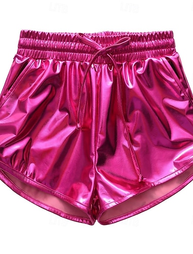  meisjes metallic shorts glimmende hotpants glinsterende dansoutfits korte broeken