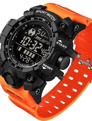  SANDA Herren Digitaluhr Draussen Sport Modisch Lässige Uhr leuchtend Wecker Datum Woche WASSERDICHT TPU Beobachten