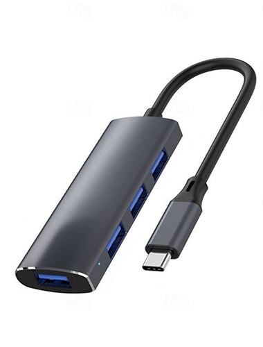  3.0 Hub aus Aluminiumlegierung Drei-Port 2.0 USB High-Speed-Download-Splitter